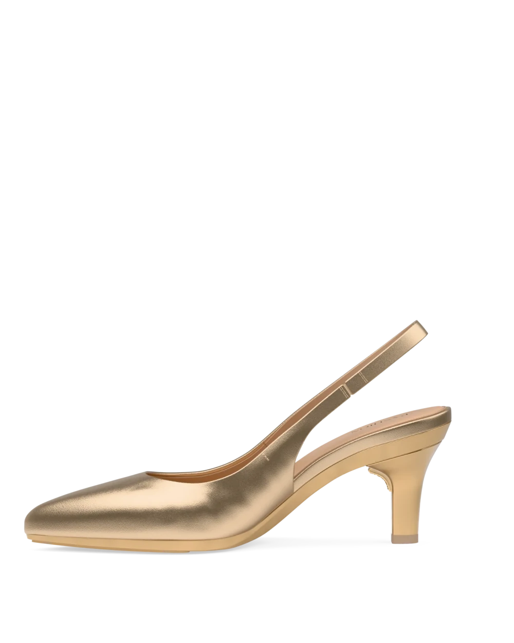 Audrey Slingback - Matte Gold 3 Stiletto - Final Sale
