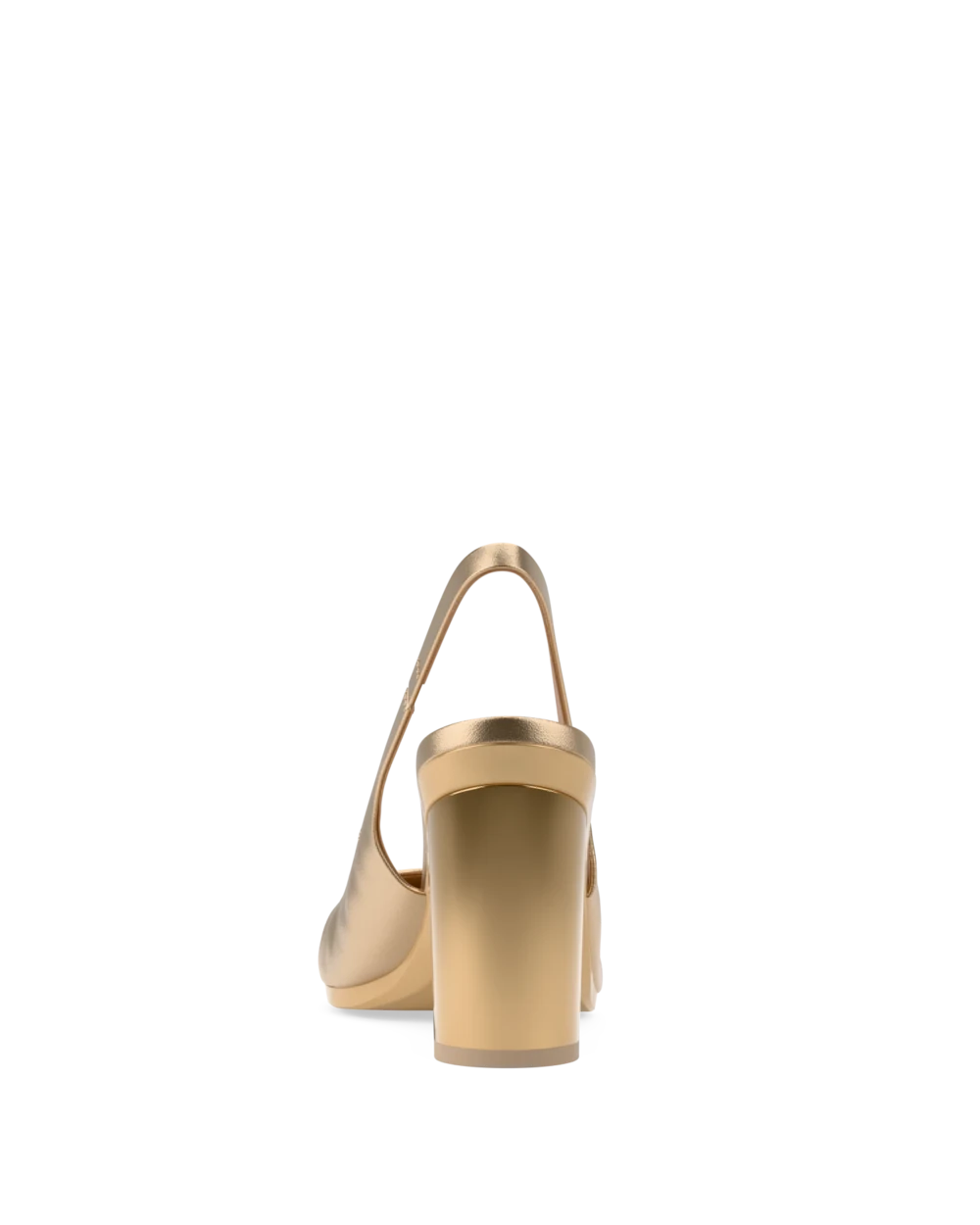 Audrey Slingback - Matte Gold 4 Block - Final Sale