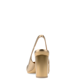 Audrey Slingback - Matte Gold 4 Block - Final Sale