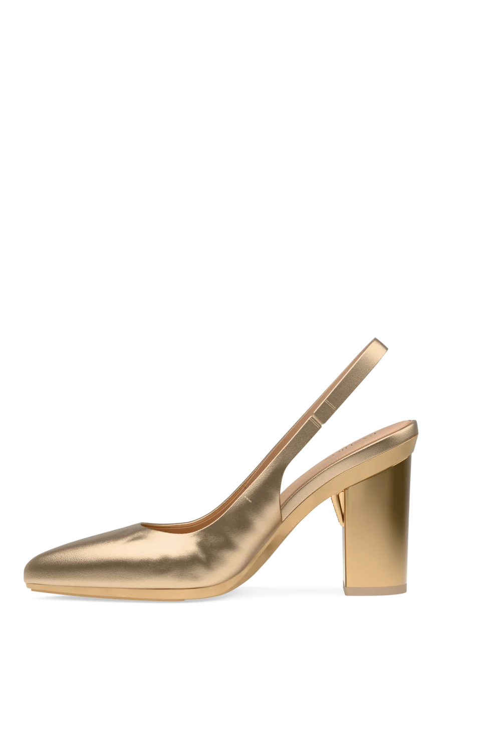 The Slingback - Matte Gold 4 Block