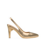 Audrey Slingback - Matte Gold 4 Stiletto - Final Sale
