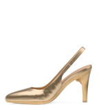 Audrey Slingback - Matte Gold 4 Stiletto - Final Sale