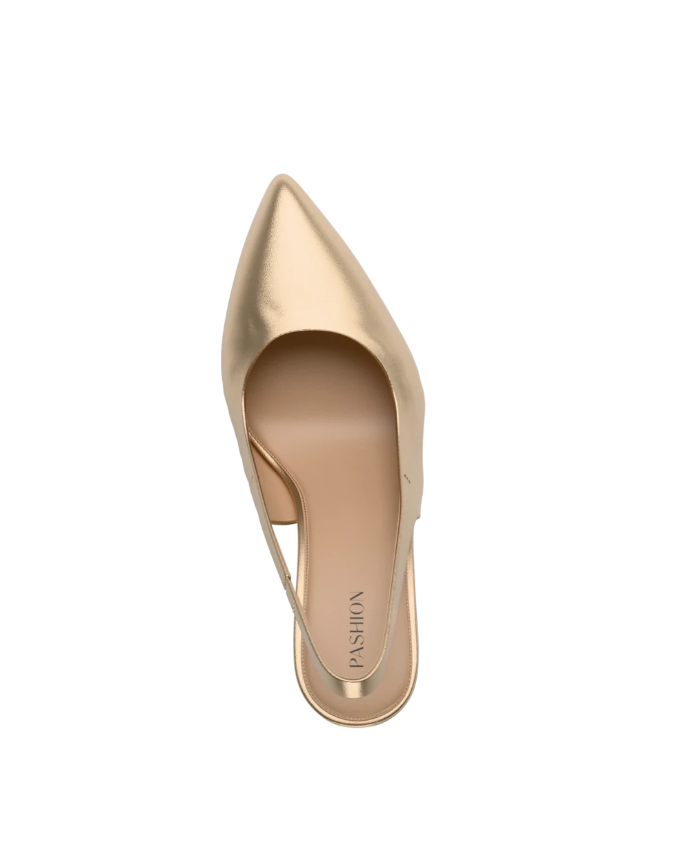 Audrey Slingback - Matte Gold Flat - Final Sale