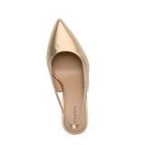 Audrey Slingback - Matte Gold Flat - Final Sale
