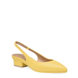 Audrey Slingback - Limoncello Leather 3 Stiletto - Final Sale