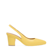 Audrey Slingback - Limoncello Leather 3 Block - Final Sale