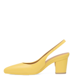 Audrey Slingback - Limoncello Leather 3 Block - Final Sale
