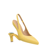 Audrey Slingback - Limoncello Leather 3 Stiletto - Final Sale