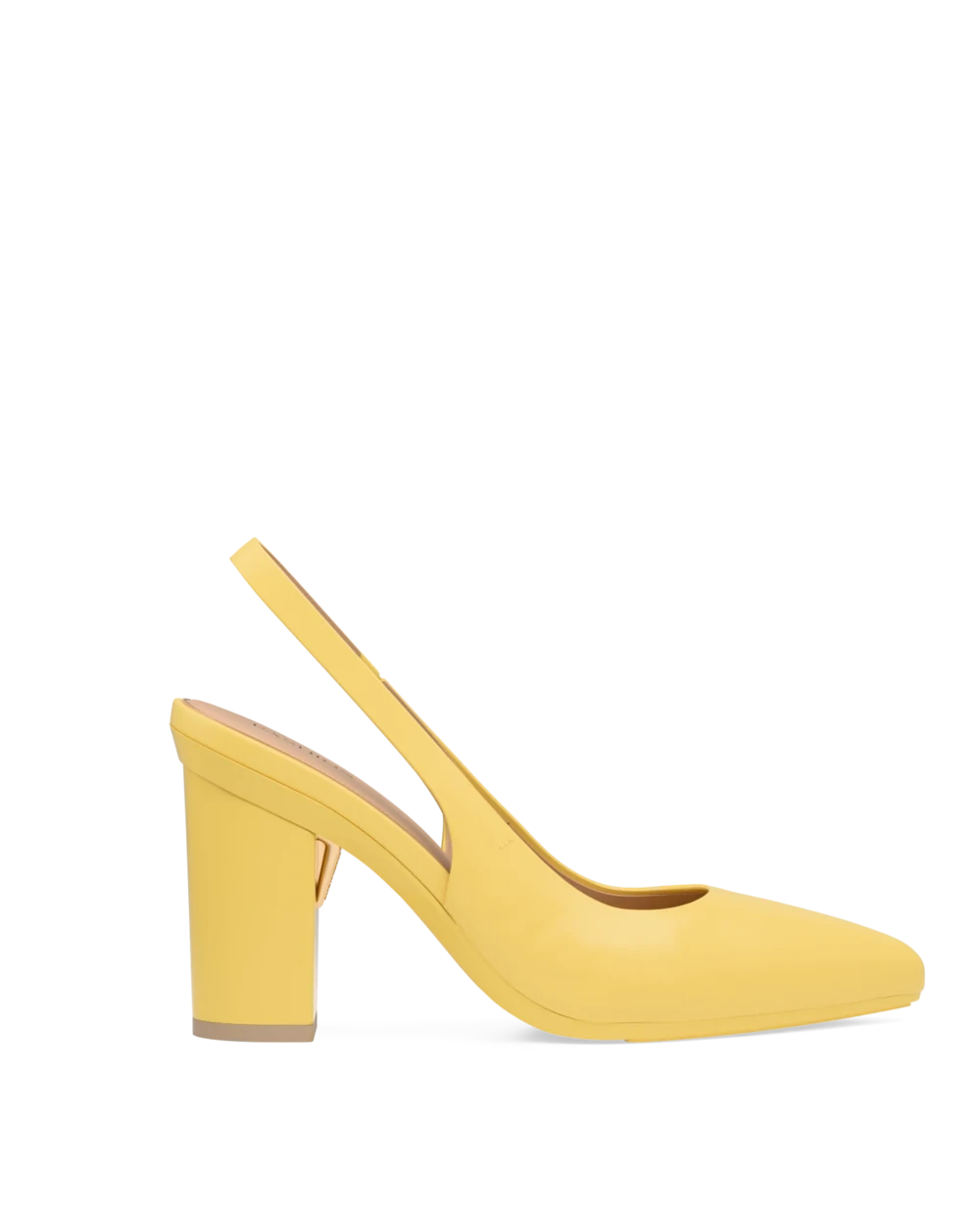 Audrey Slingback - Limoncello Leather 4 Block - Final Sale