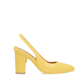 Audrey Slingback - Limoncello Leather 4 Block - Final Sale