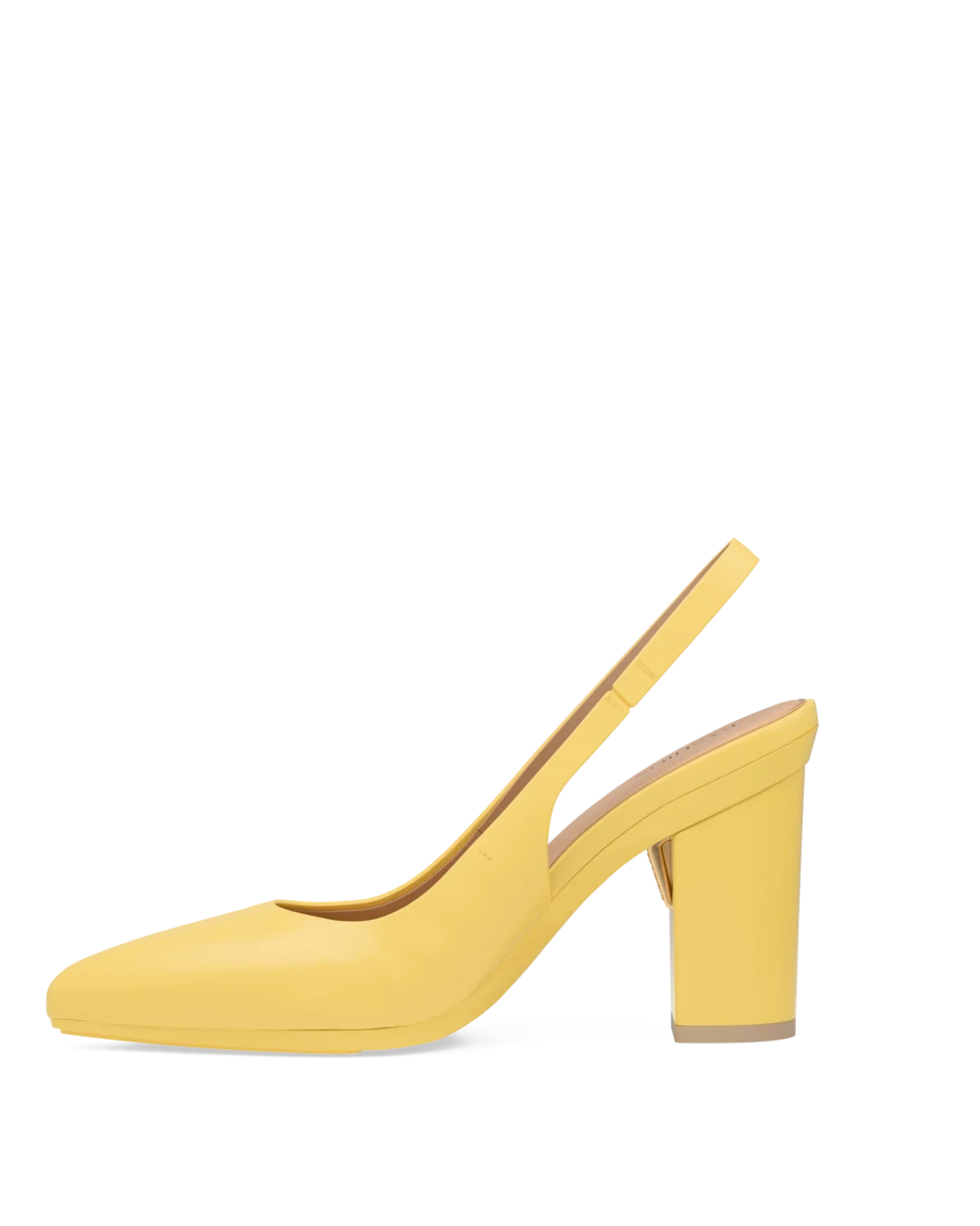 Audrey Slingback - Limoncello Leather 4 Block - Final Sale