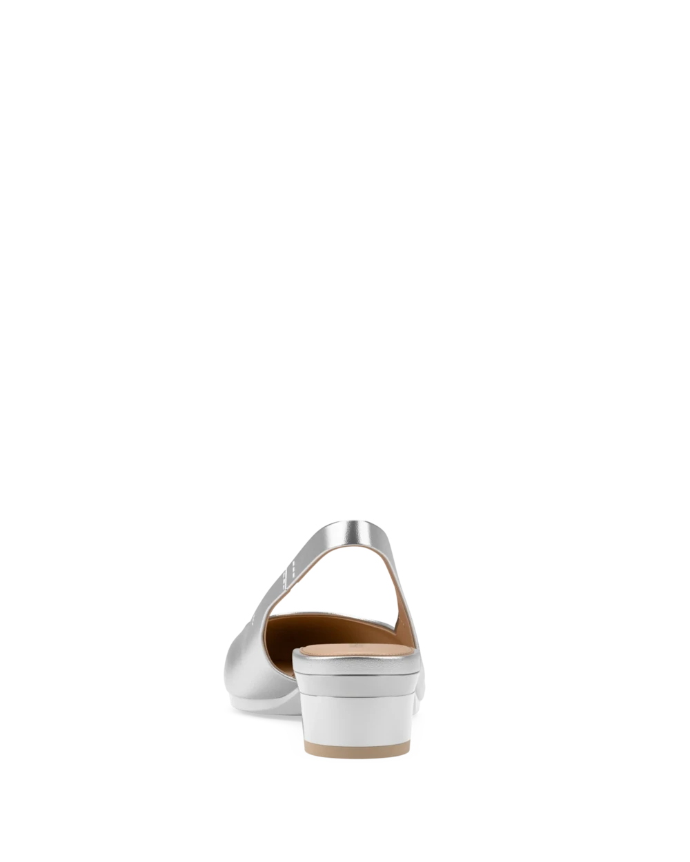 Audrey Slingback - Matte Silver Flat - Final Sale