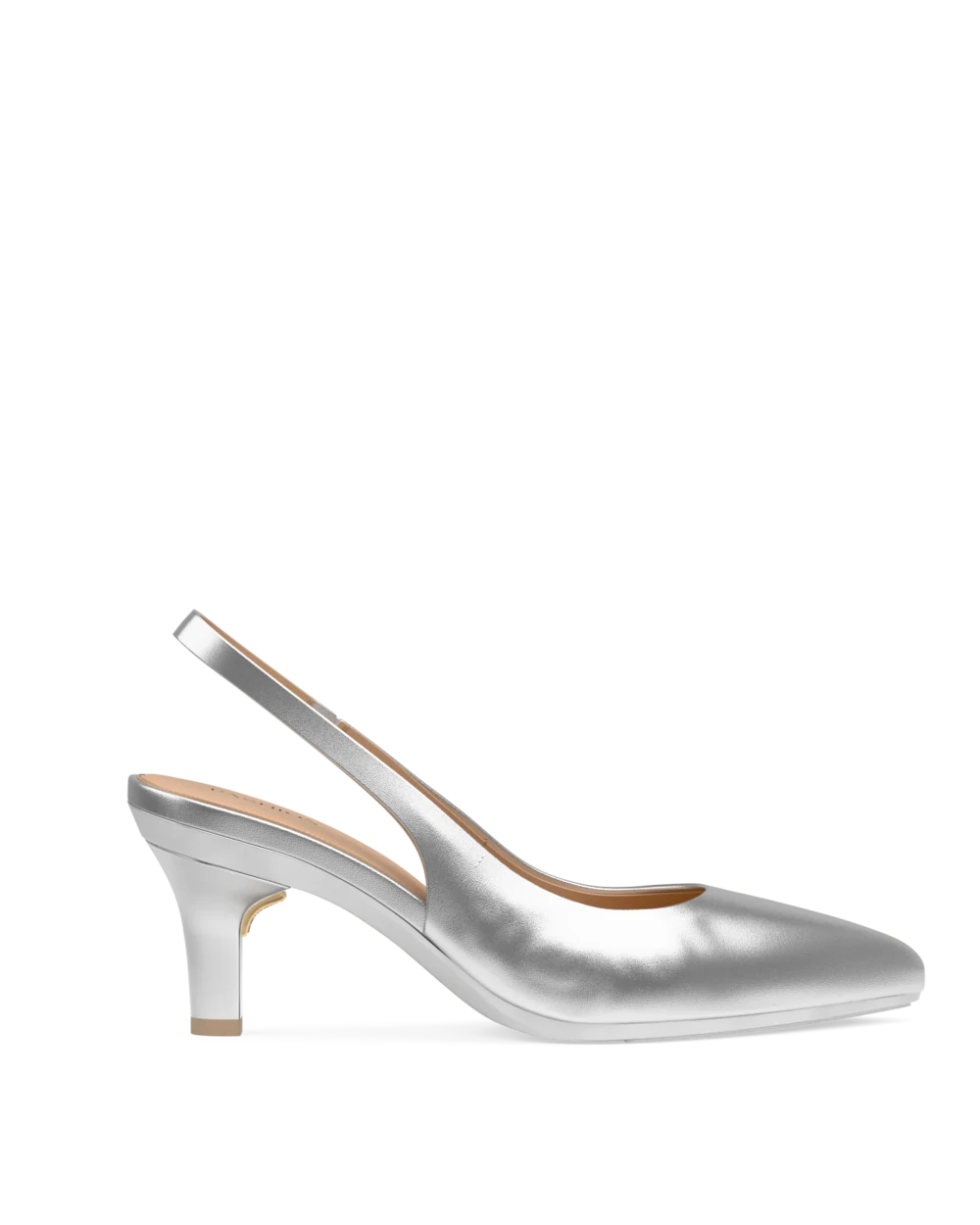 Audrey Slingback - Matte Silver 3 Stiletto - Final Sale