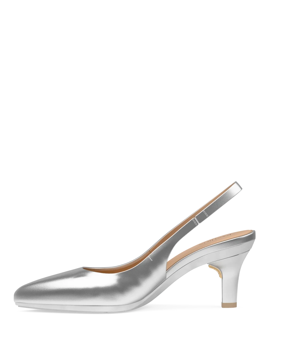 Audrey Slingback - Matte Silver 3 Stiletto - Final Sale