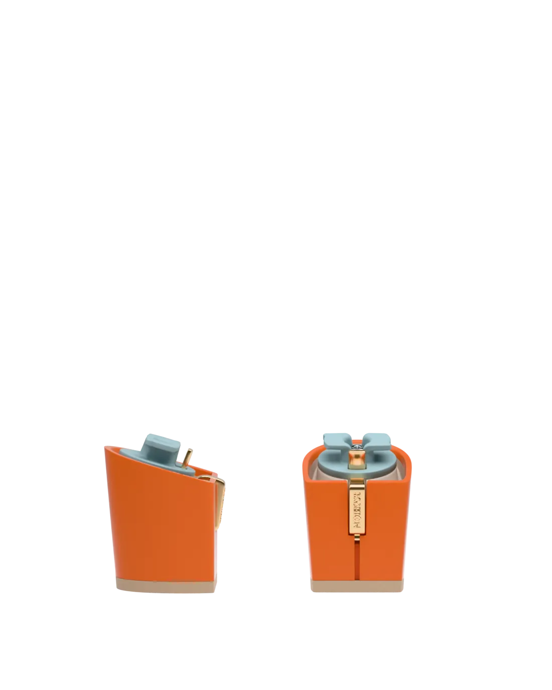 Pair of orange block heel kit for convertible heels