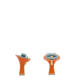 pair of orange flare stiletto heel kit for convertible heels