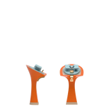 pair of orange flare stiletto heel kit for convertible heels
