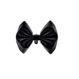 Bow Clip Coal Black Velvet