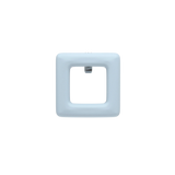 Square Baby Blue Leather Toe Clip