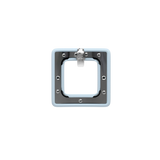 Square Baby Blue Leather Toe Clip