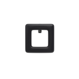 Square Coal Black Leather Toe Clip