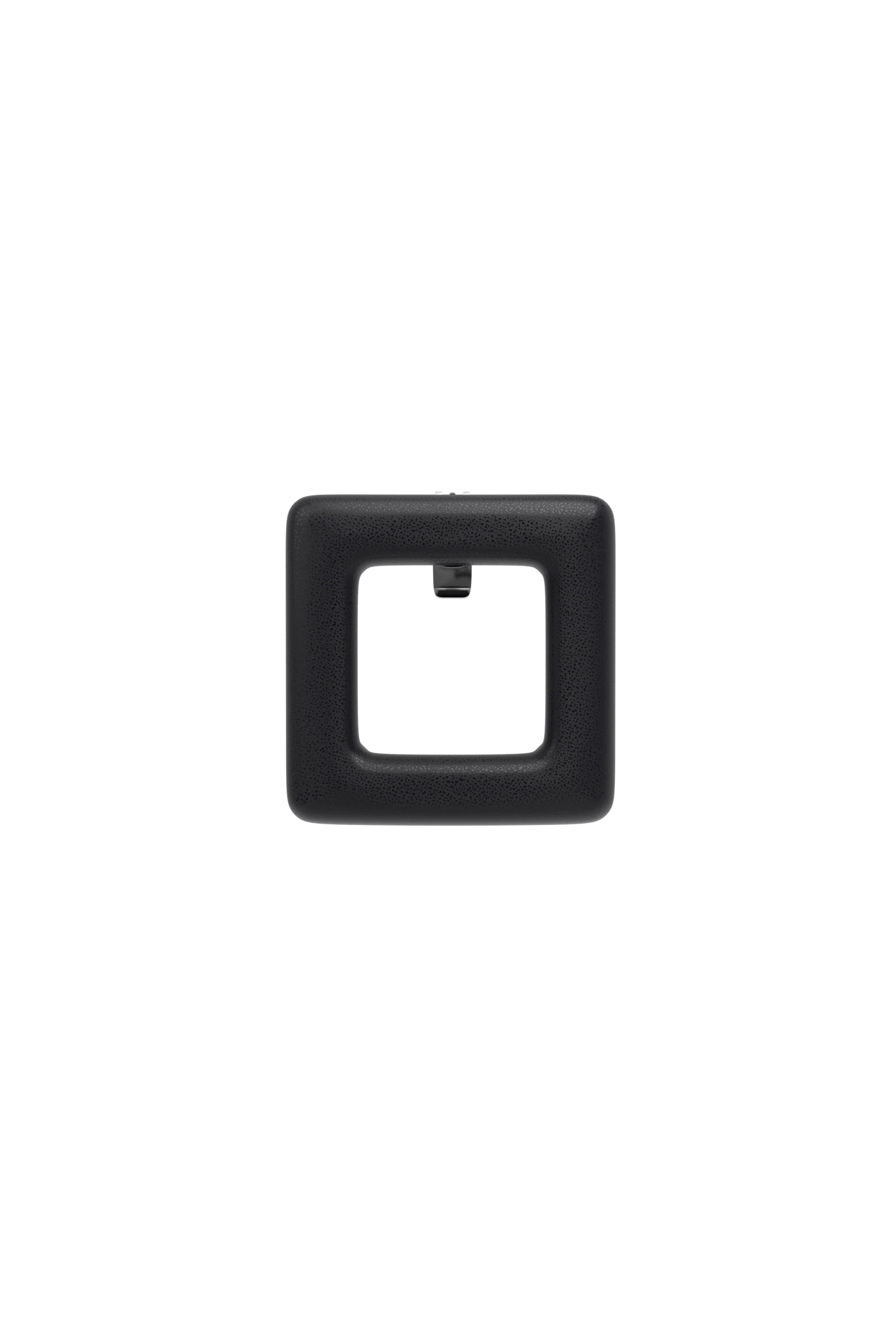 Square Coal Leather Toe Clip