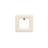 Square Ivory Leather Toe Clip