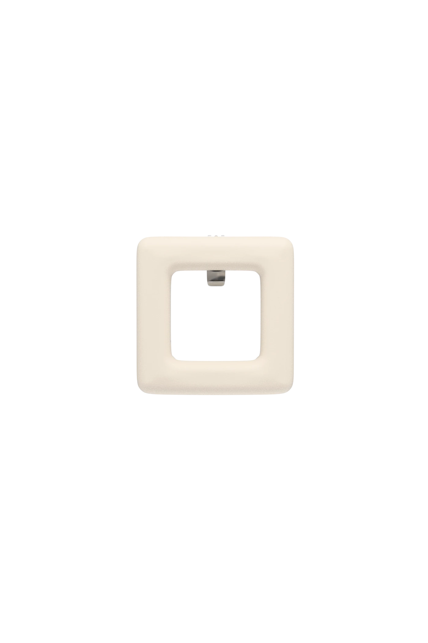 Square Ivory Leather Toe Clip