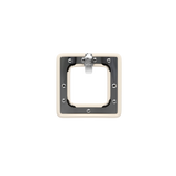 Square Ivory Leather Toe Clip