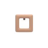 Square Latte Leather Toe Clip