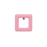 Square Pink Leather Toe Clip