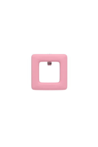 Square Pink Leather Toe Clip