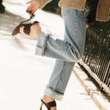 Valerie Mule Mule - Chocolate Suede 3 Block