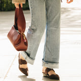 Valerie Mule Mule - Chocolate Suede 3 Block