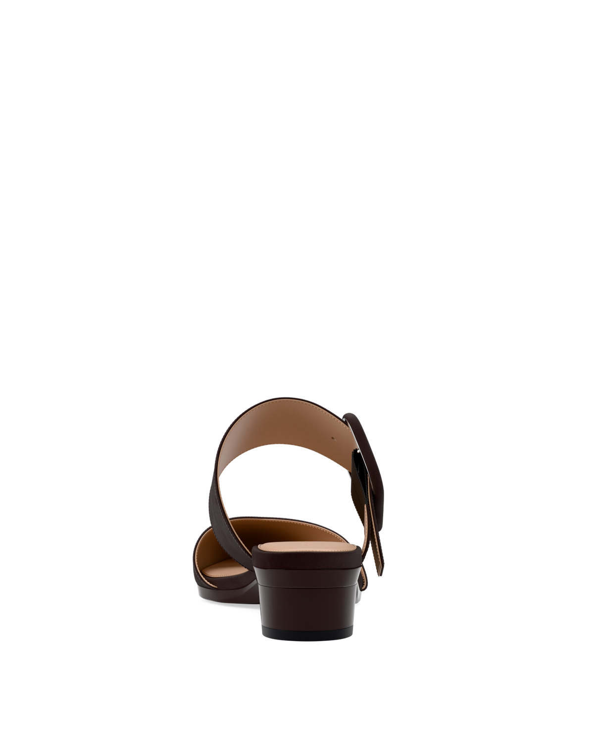 The Valerie Mule - Chocolate Suede Flat