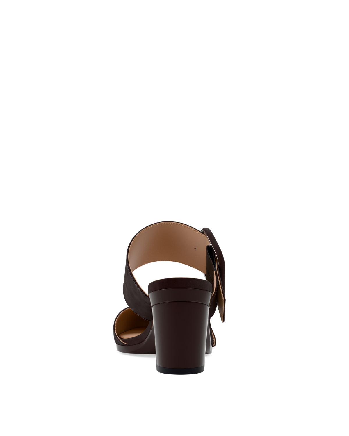 The Valerie Mule - Chocolate Suede 3 Block