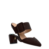 Valerie Mule Mule - Chocolate Suede 3 Block
