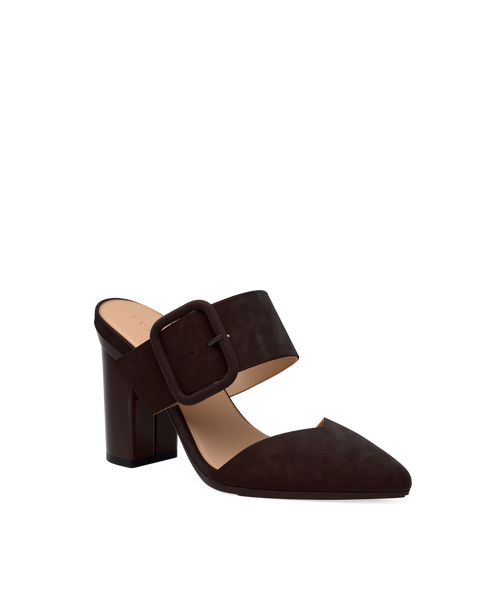 The Valerie Mule - Chocolate Suede 4