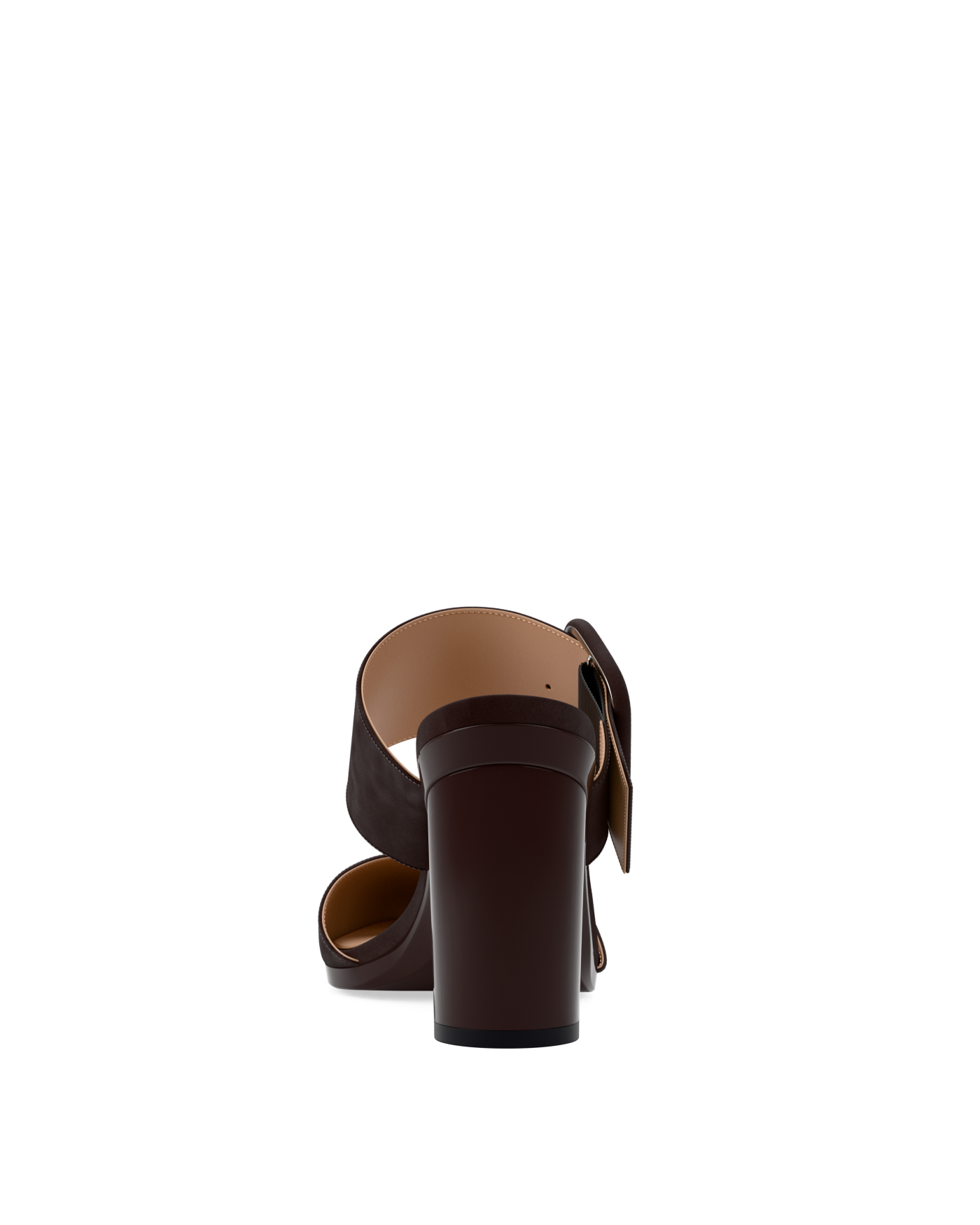 Valerie Mule - Chocolate Suede 4 Block