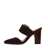 Valerie Mule - Chocolate Suede 4 Block