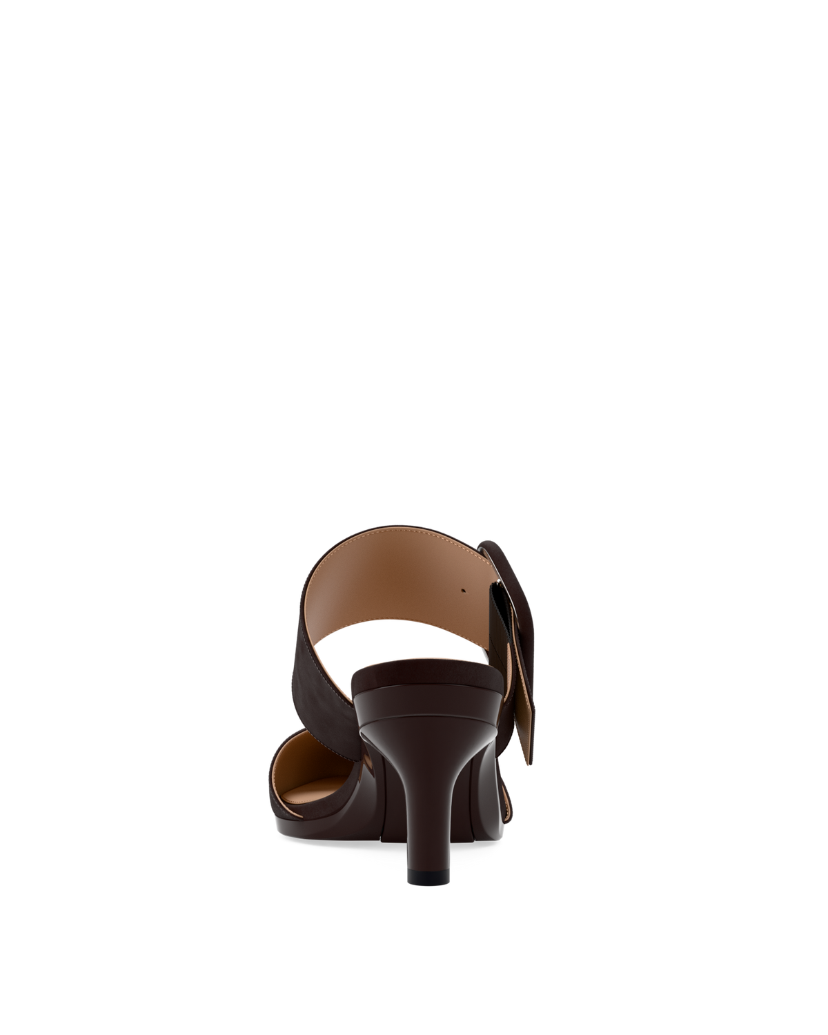 The Valerie Mule - Chocolate Suede 3 Stiletto