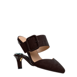 Valerie Mule - Chocolate Suede 3 Stiletto