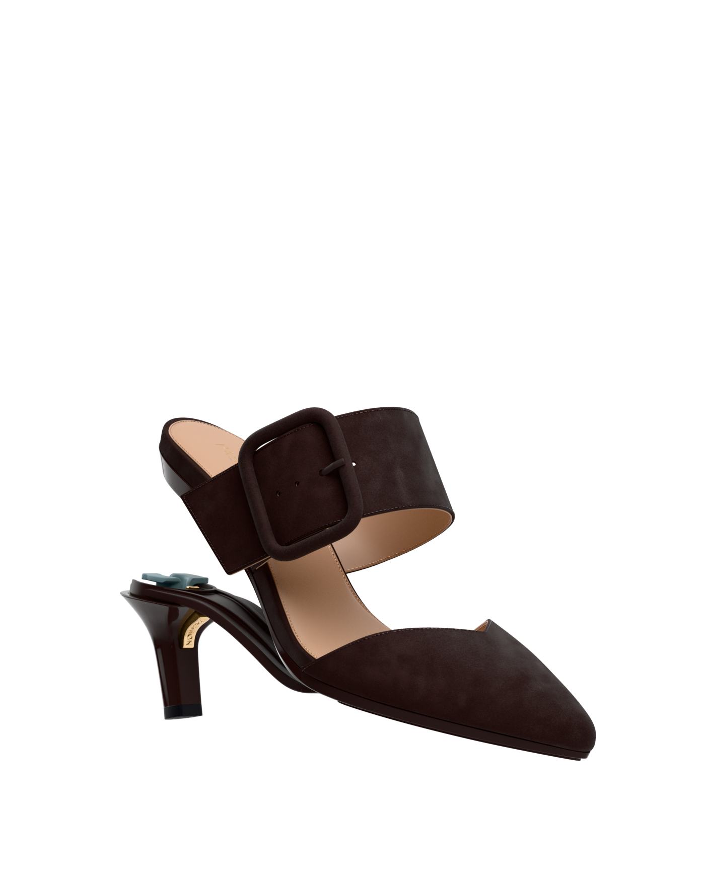 Valerie Mule - Chocolate Suede 3 Stiletto