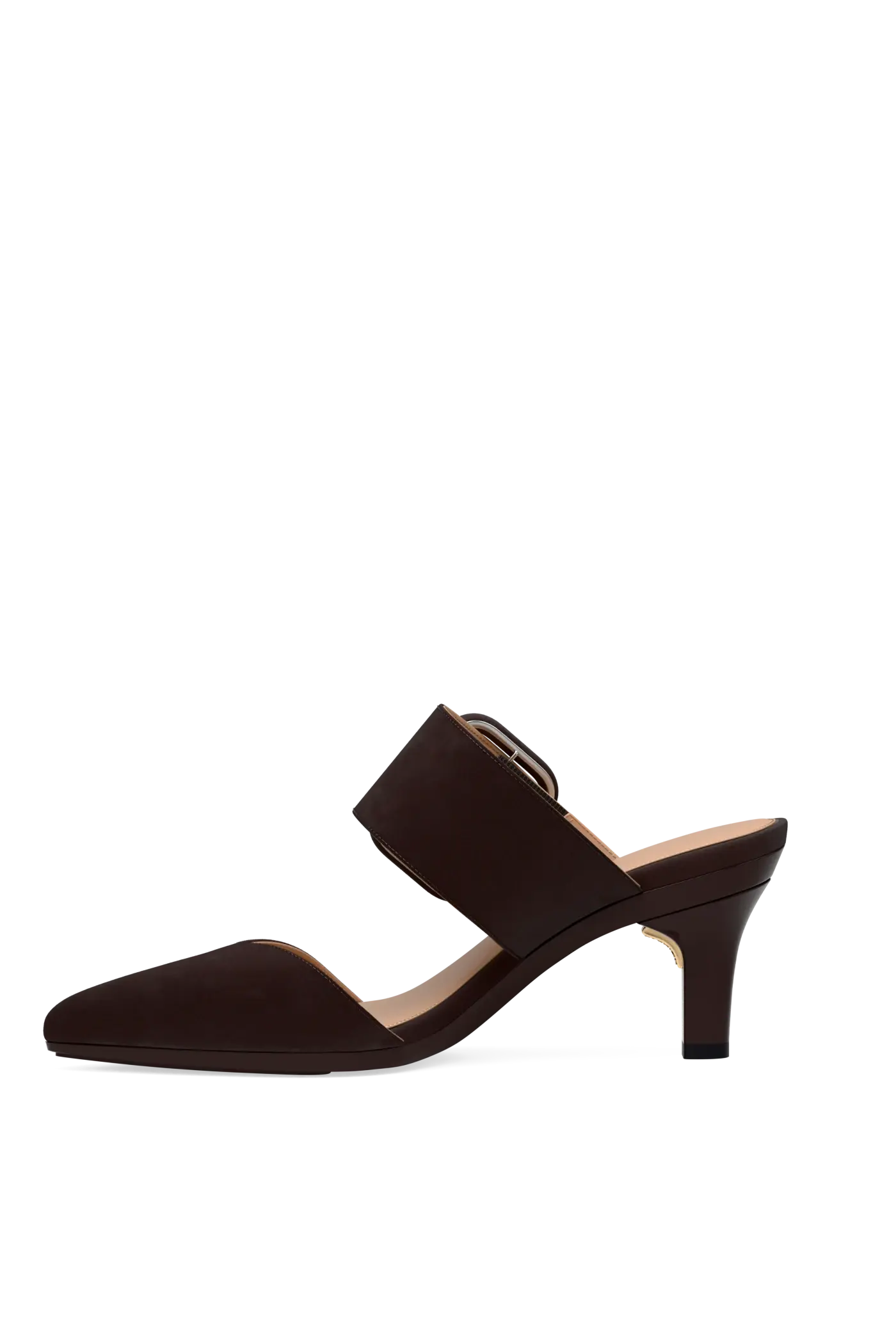 The Valerie Mule - Chocolate Suede 3 Stiletto