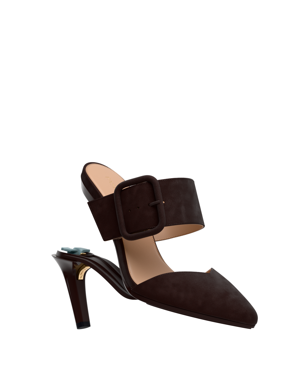 The Valerie Mule - Chocolate Suede Flat