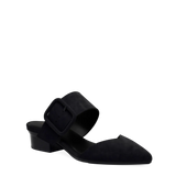 Valerie Mule Mule - Coal Black Suede 3 Block