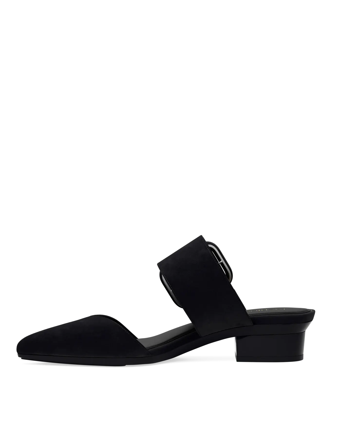 Valerie Mule - Coal Black Suede Flat