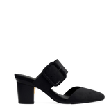 Valerie Mule Mule - Coal Black Suede 3 Block