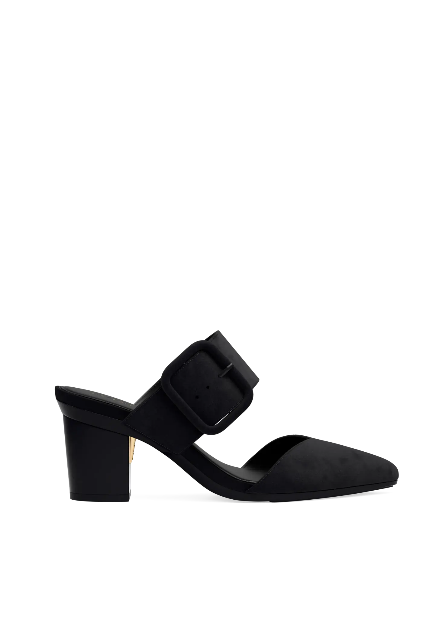 The Valerie Mule - Coal Suede 3 Block