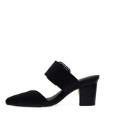 Valerie Mule Mule - Coal Black Suede 3 Block